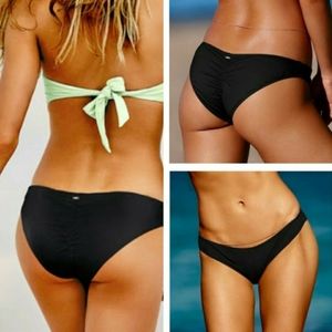 💕 NWOT Victoria Secret Black Bikini Bottoms